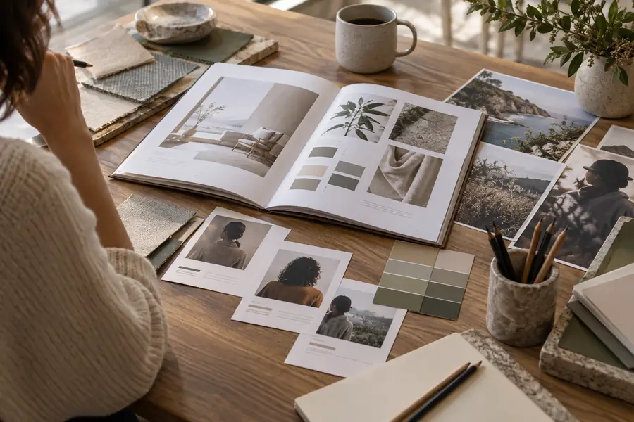A brand writing style reference used as an initial campaign input