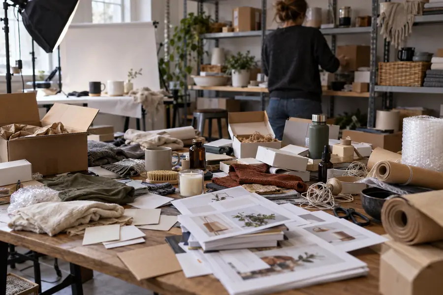 Ecommerce storefront workspace representing an unstructured category brief
